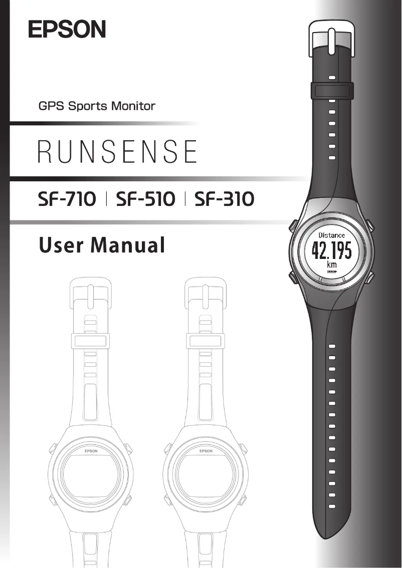 Image de la première page du manuel de l'appareil Runsense SF-510F