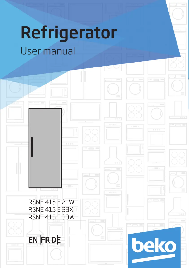 Page 1 de la notice Manuel utilisateur Beko RSNE415E33W