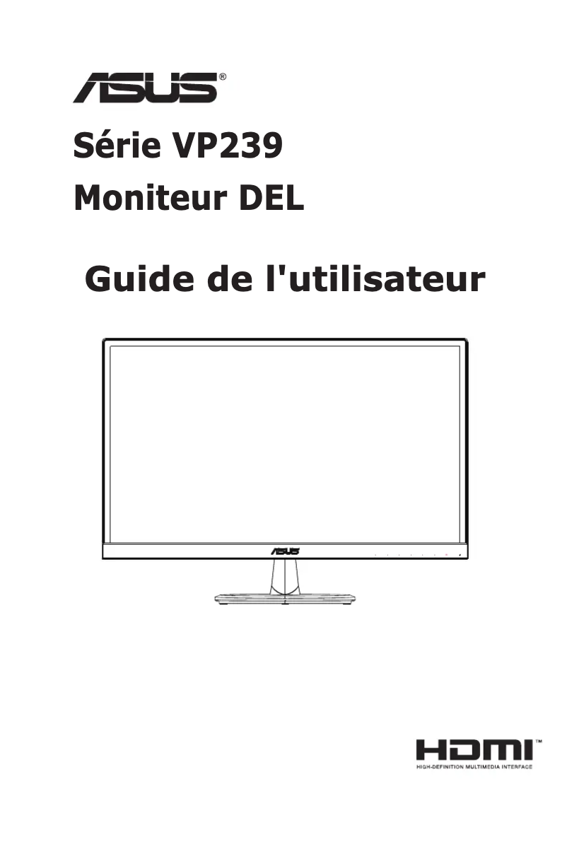 Page n°1 - Manuel utilisateur Asus VP239T