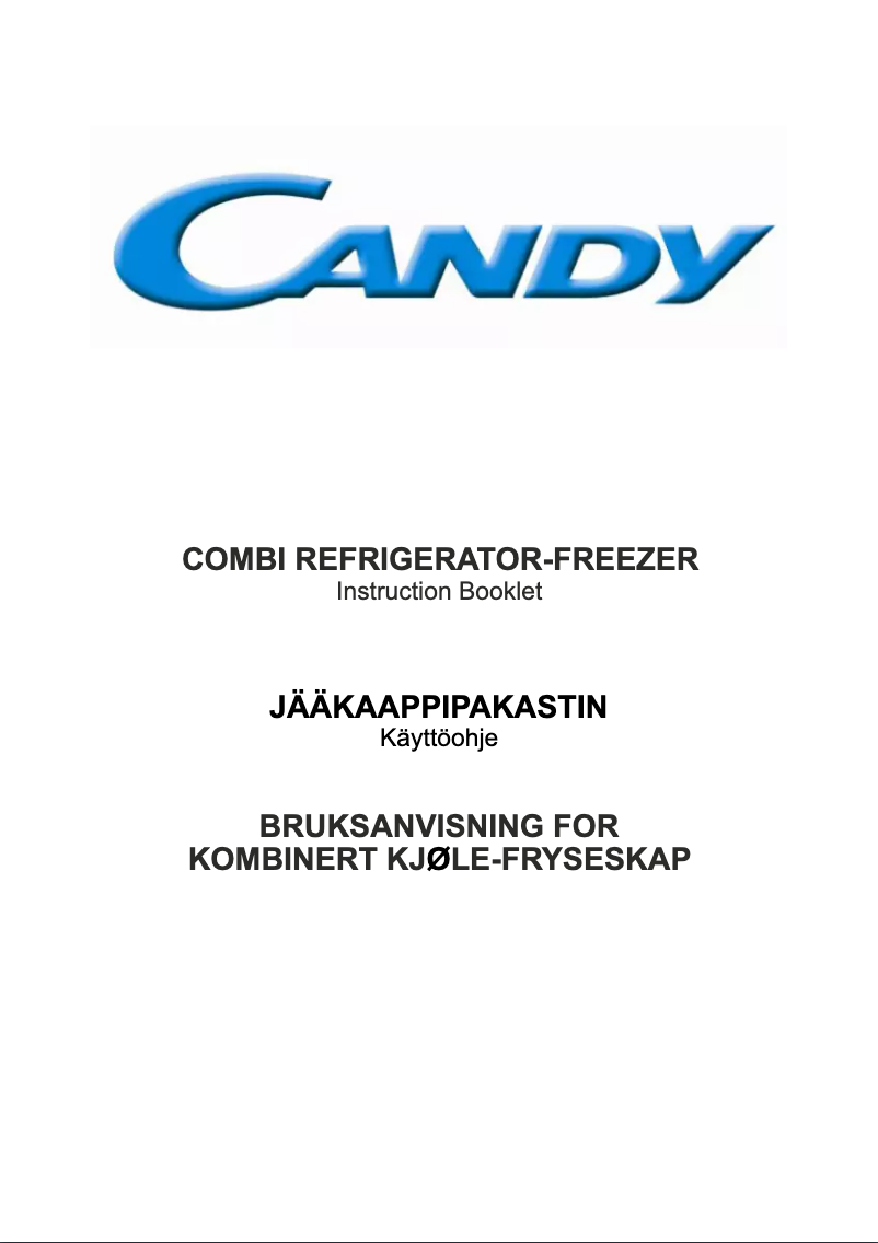 Page n°1 - Manuel utilisateur Candy CFTE 3450