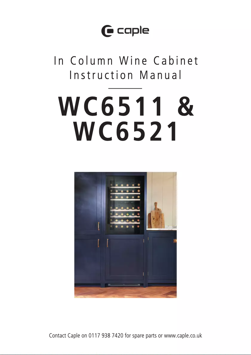 Page n°1 - Manuel utilisateur Caple WC6521