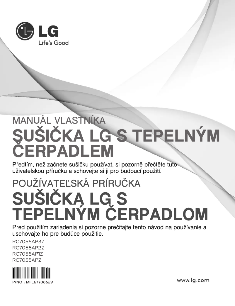 Página 1 del manual Manual de usuario LG RC7055AP3Z