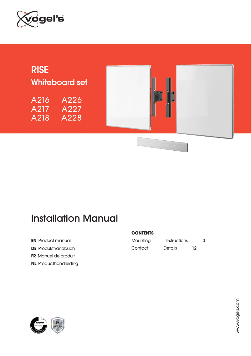 Page n°1 - Manuel utilisateur Optoma RISE A216
