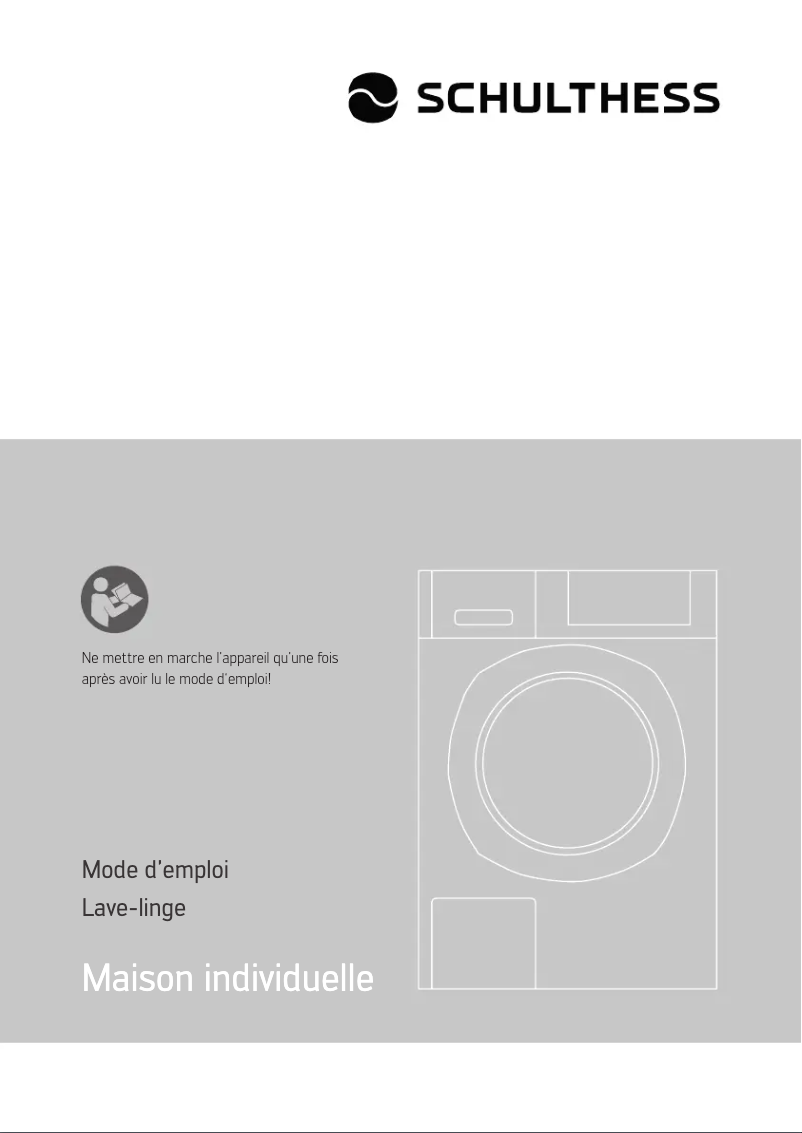 Page 1 de la notice Manuel utilisateur Schulthess Spirit 530