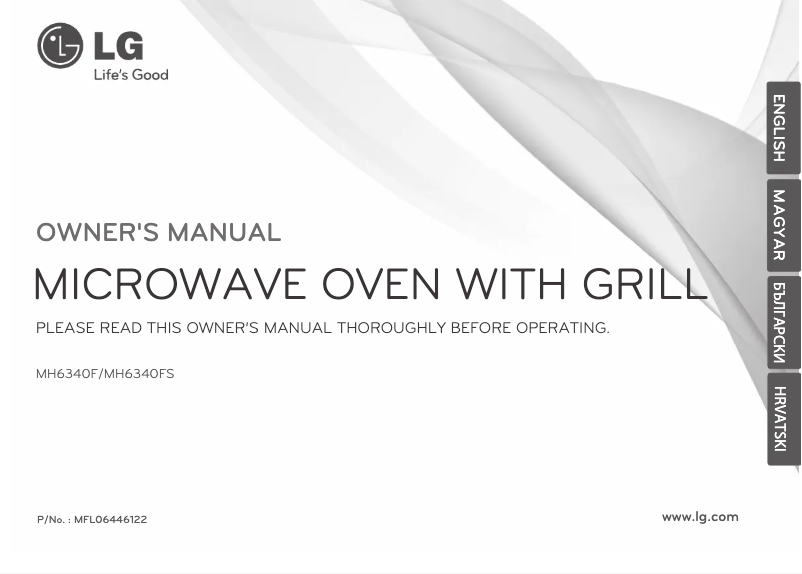 Page 1 de la notice Manuel utilisateur LG MH6340FS