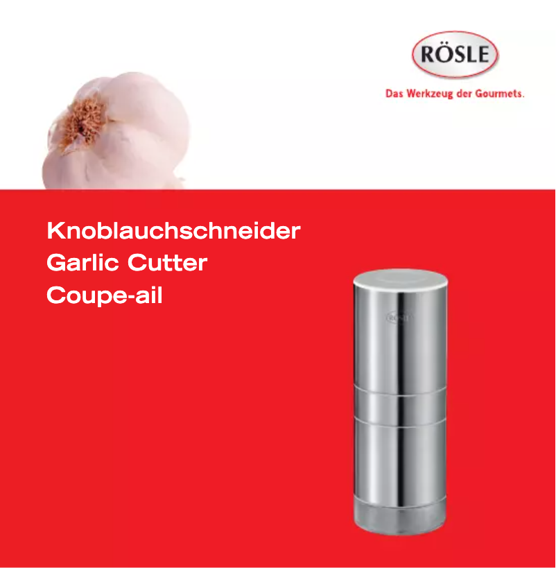 Page 1 de la notice Manuel utilisateur Rösle 12891