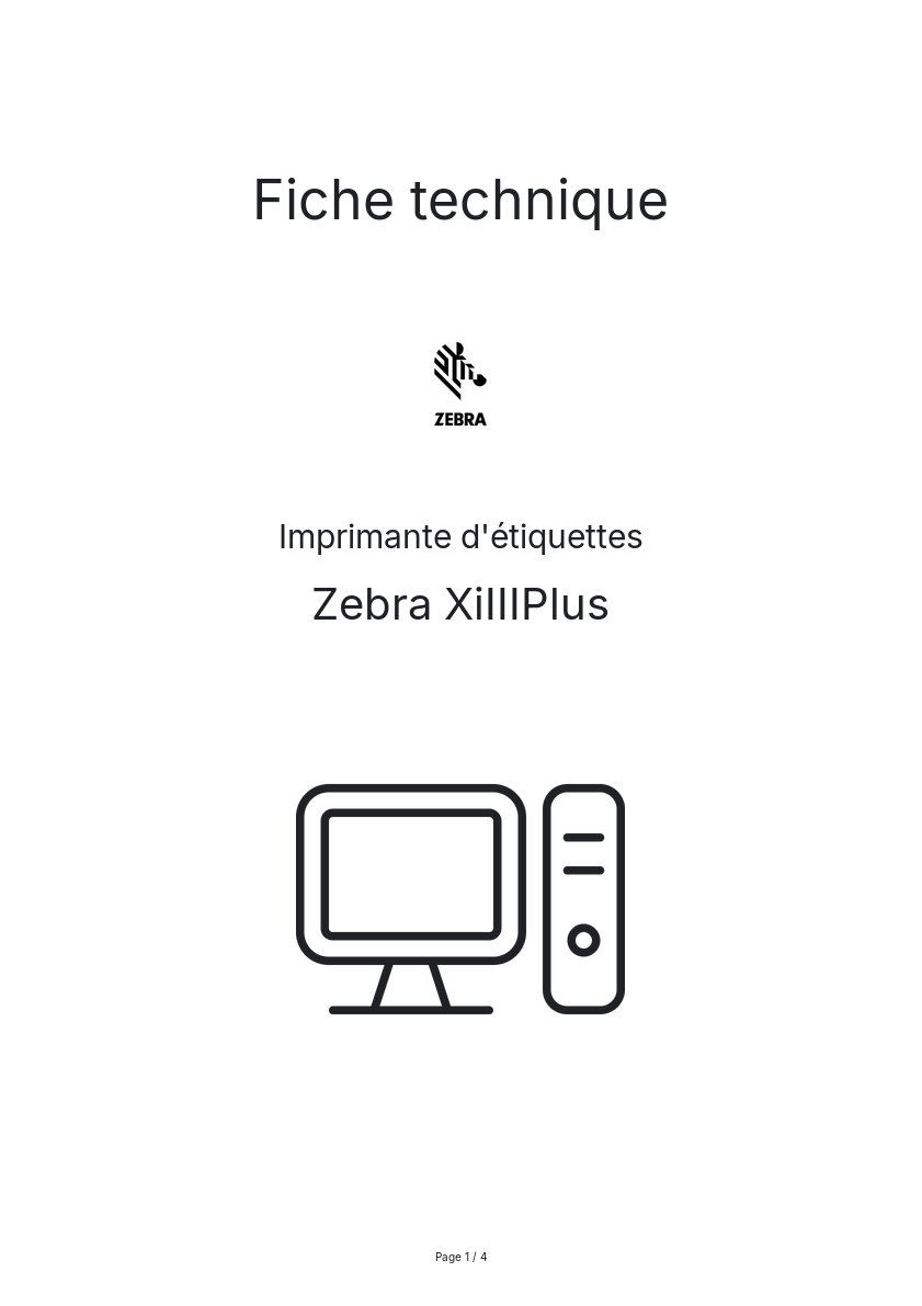 Image de la première page du manuel de l'appareil XiIIIPlus