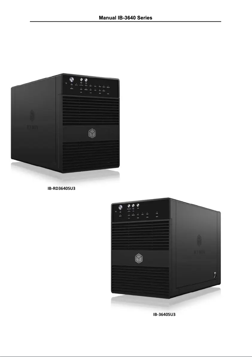 Image de la première page du manuel de l'appareil IB-RD3640SU3