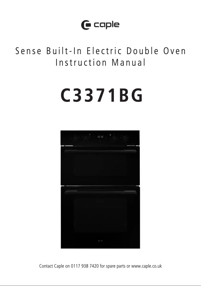 Página 1 del manual Manual de usuario Caple C3371BG