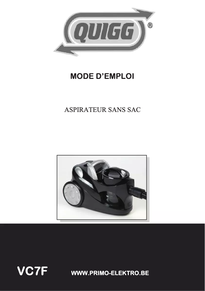 Image de la première page du manuel de l'appareil VC7