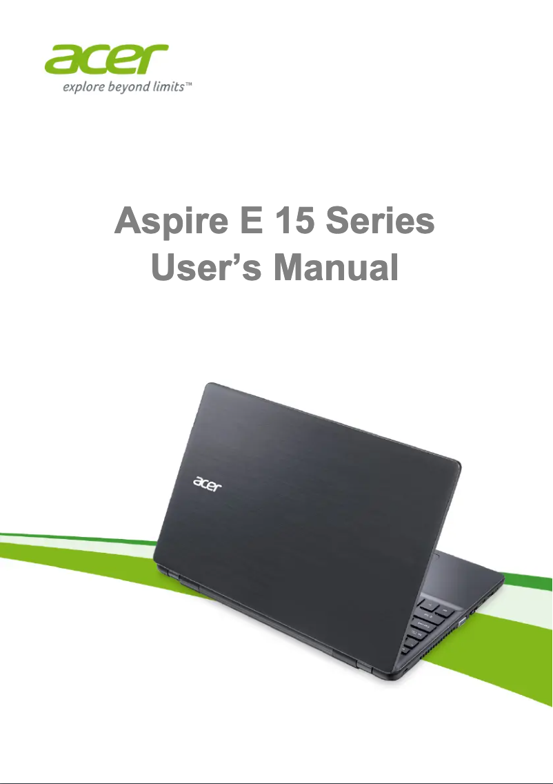Page n°1 - Manuel utilisateur Acer Aspire E5-571