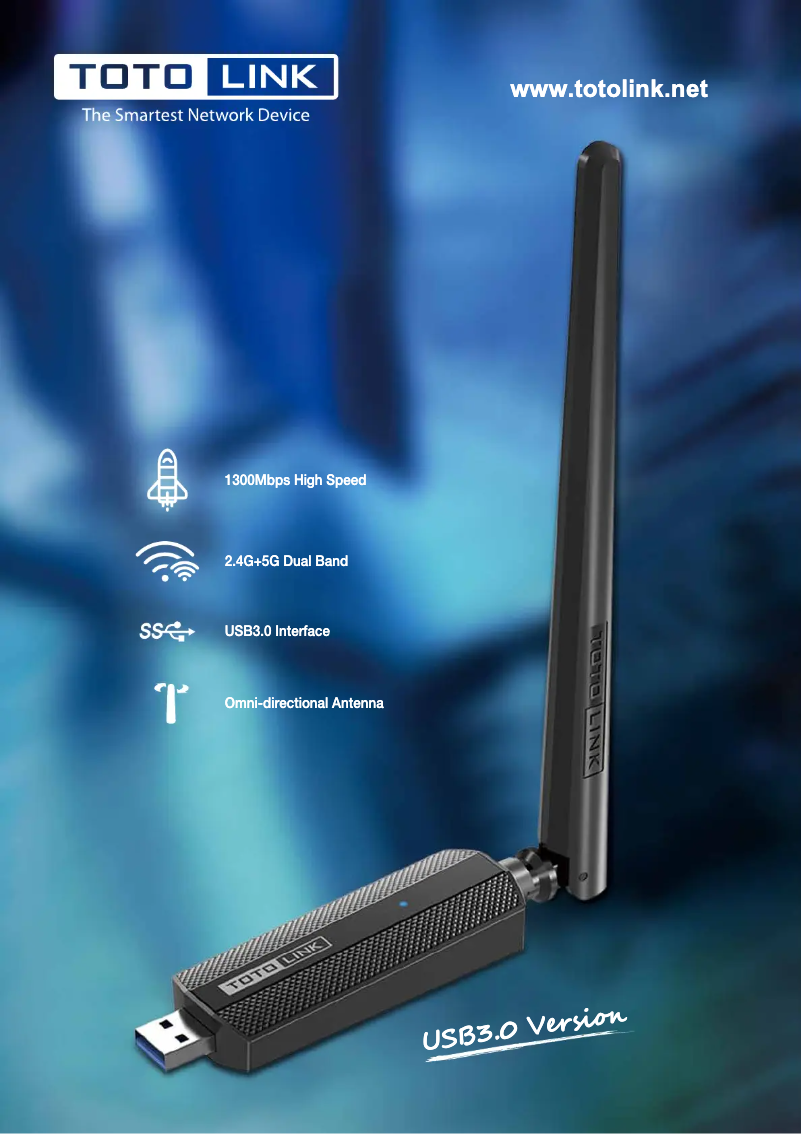 Page 1 de la notice Fiche technique Totolink X6100UA