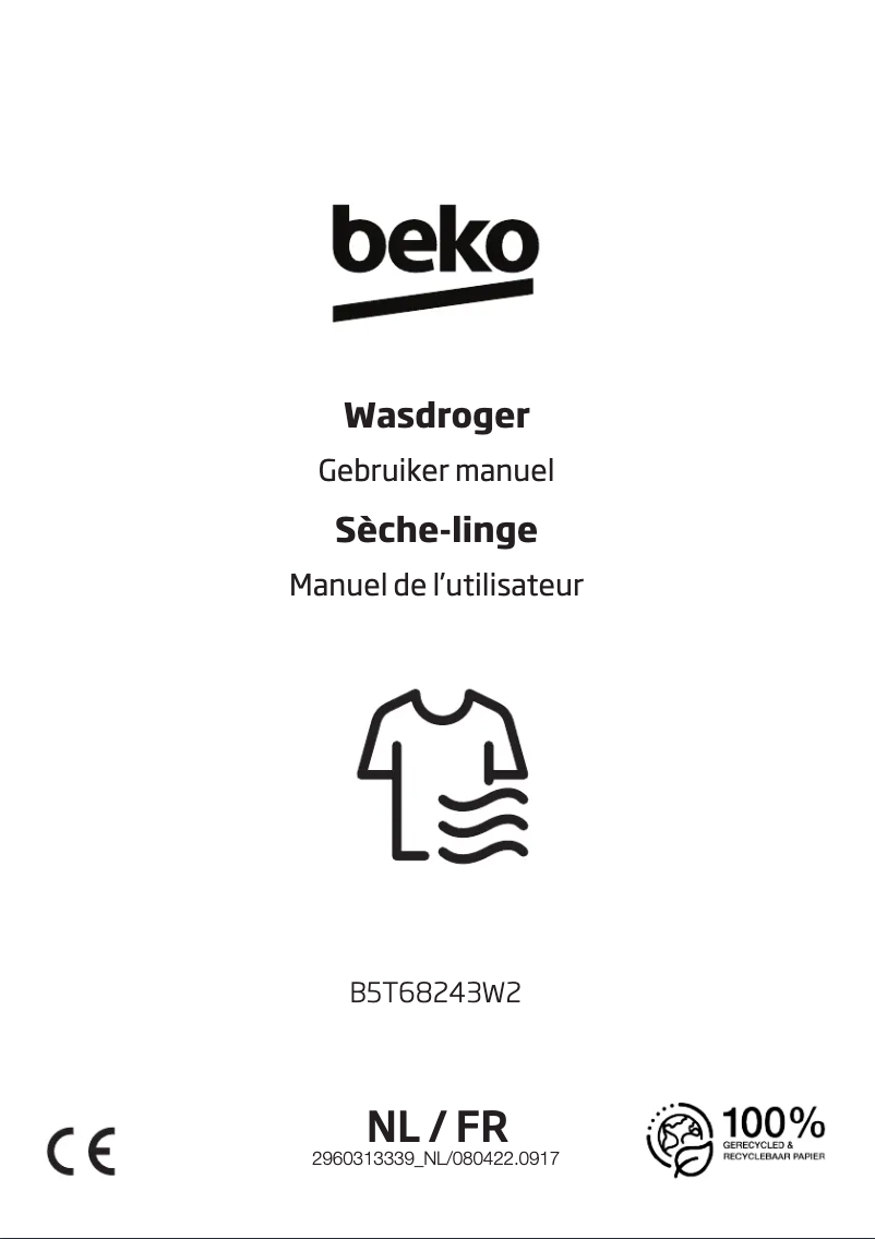 Page n°1 - Manuel utilisateur Beko B5T68243W2