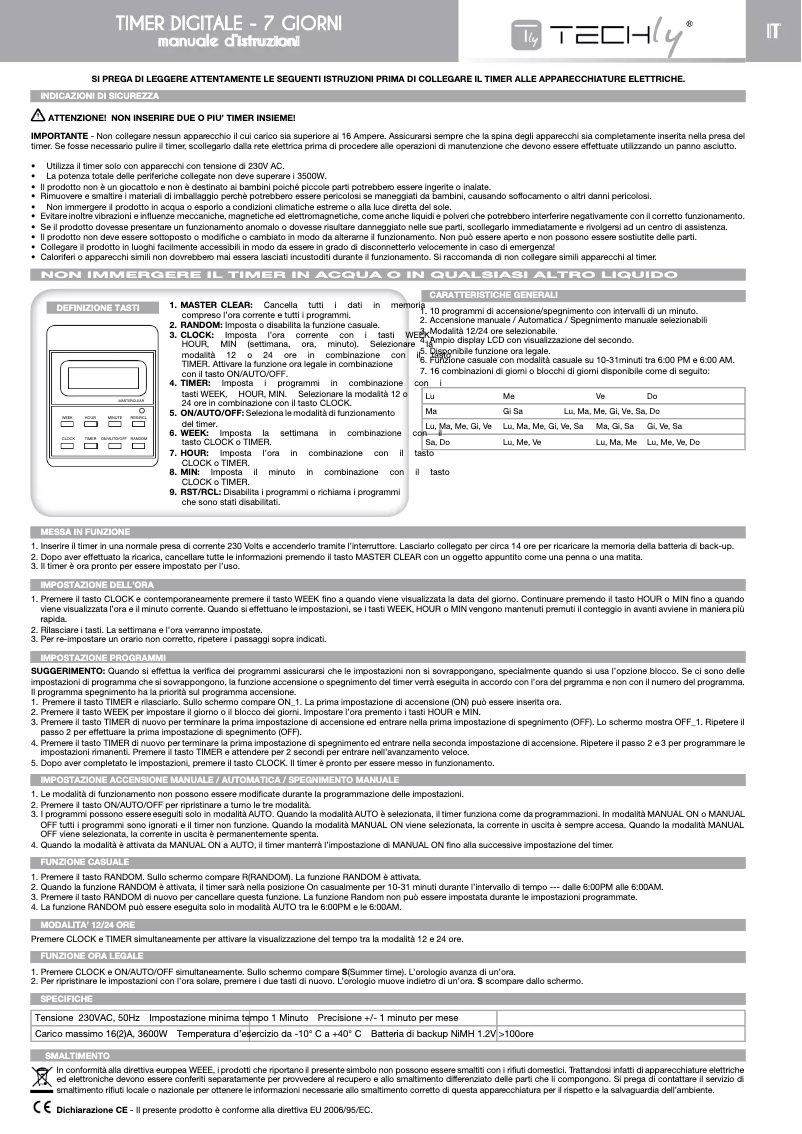 Page 1 de la notice Manuel utilisateur Techly IPW-ADP-TM