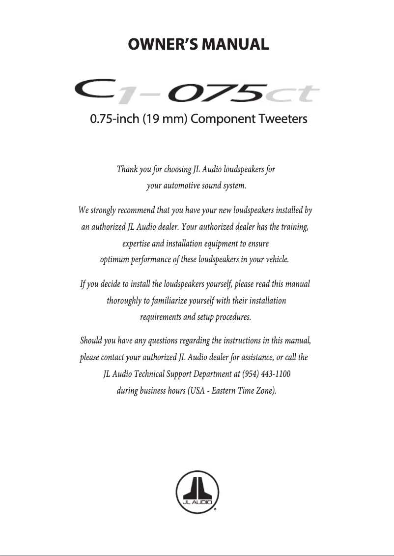 Image de la première page du manuel de l'appareil C1-075ct