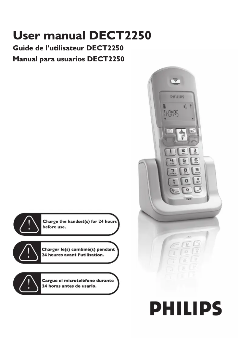 Página 1 del manual Manual de usuario Philips DECT2250