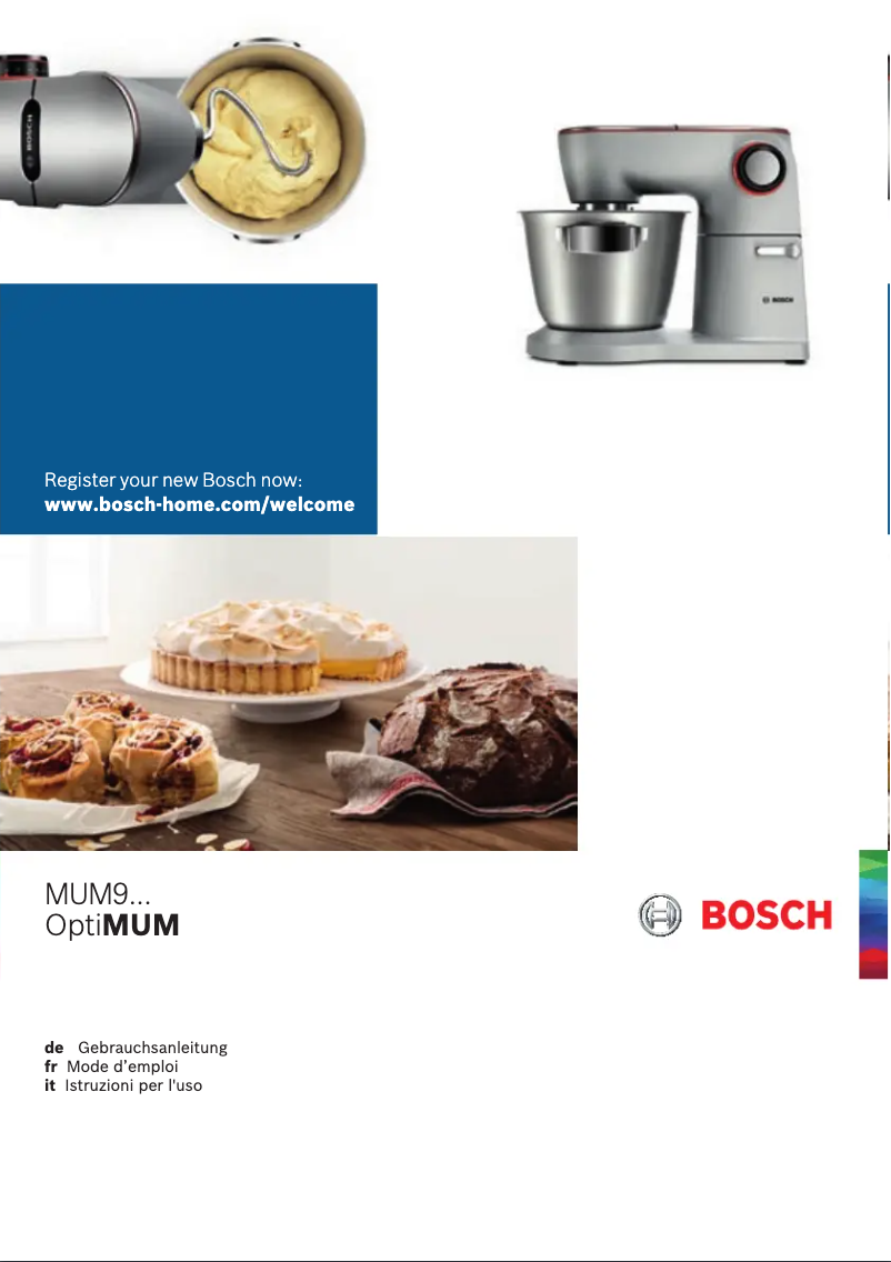 Page n°1 - Manuel utilisateur Bosch MUM9D64S11