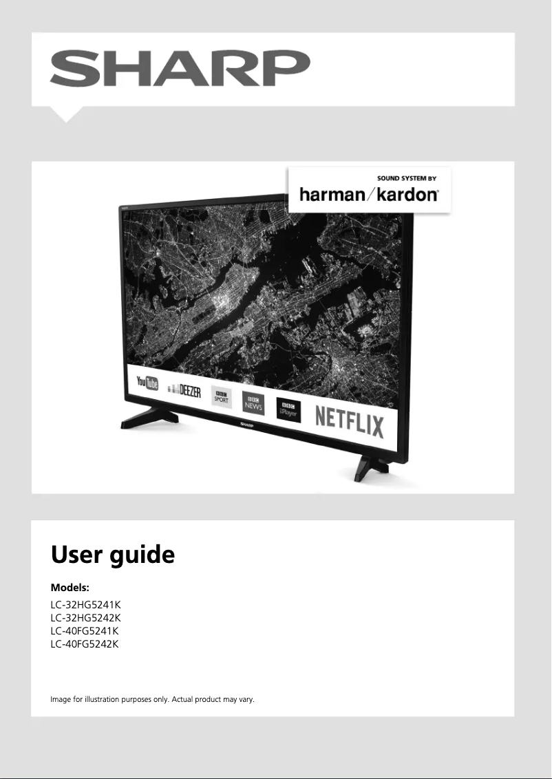 Image de la première page du manuel de l'appareil LC-40FG5241K