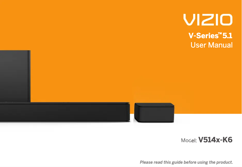 Image de la première page du manuel de l'appareil V514x-K6