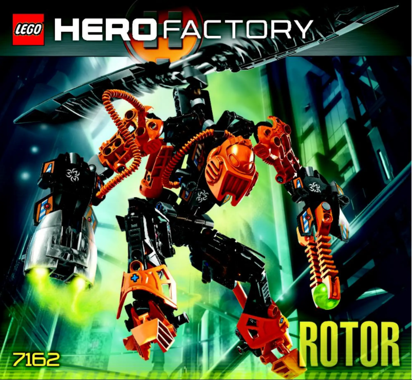 Page 1 de la notice Manuel utilisateur Lego Hero Factory 7162