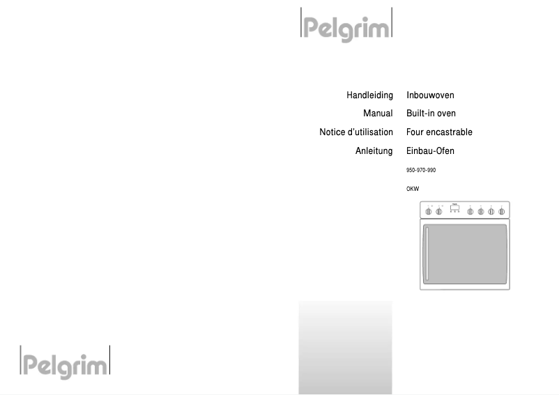 Page 1 de la notice Manuel utilisateur Pelgrim OKW950RVS