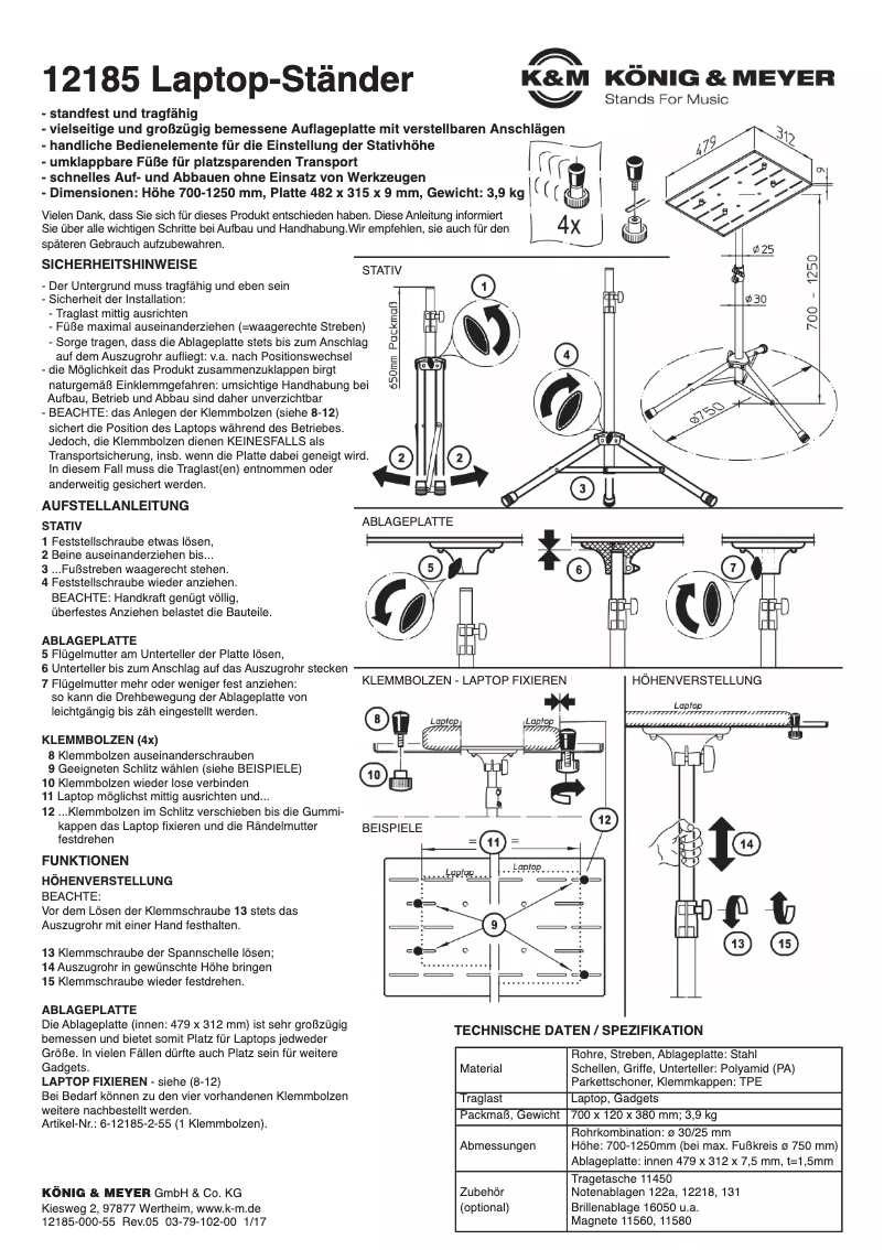 Image de la première page du manuel de l'appareil 12185