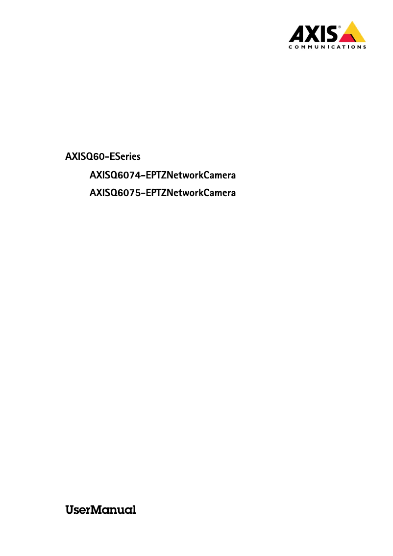 Image de la première page du manuel de l'appareil Q6074