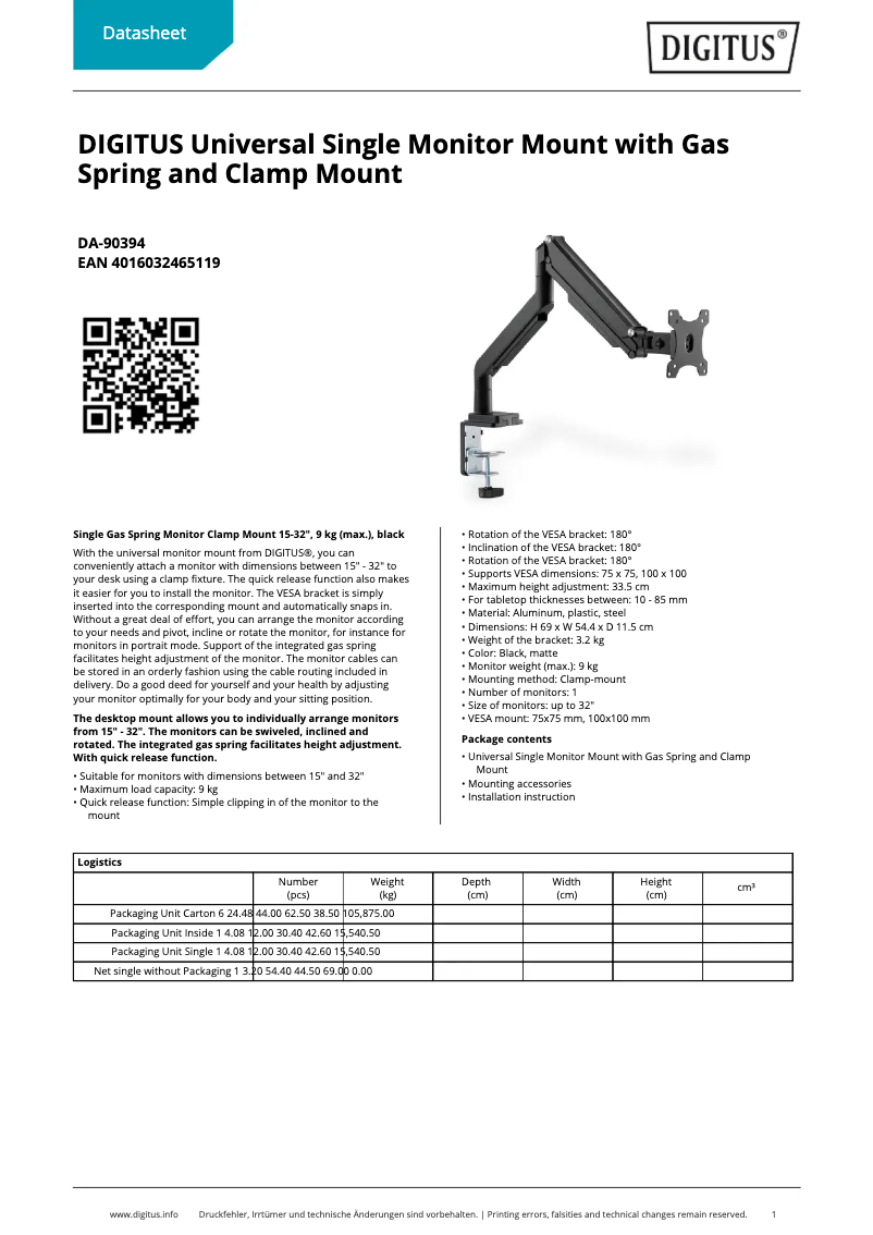 Image de la première page du manuel de l'appareil DA-90394
