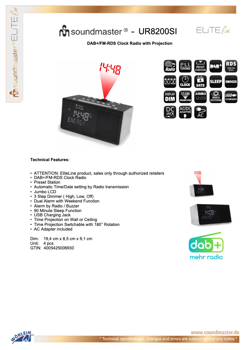 Image de la première page du manuel de l'appareil UR8200