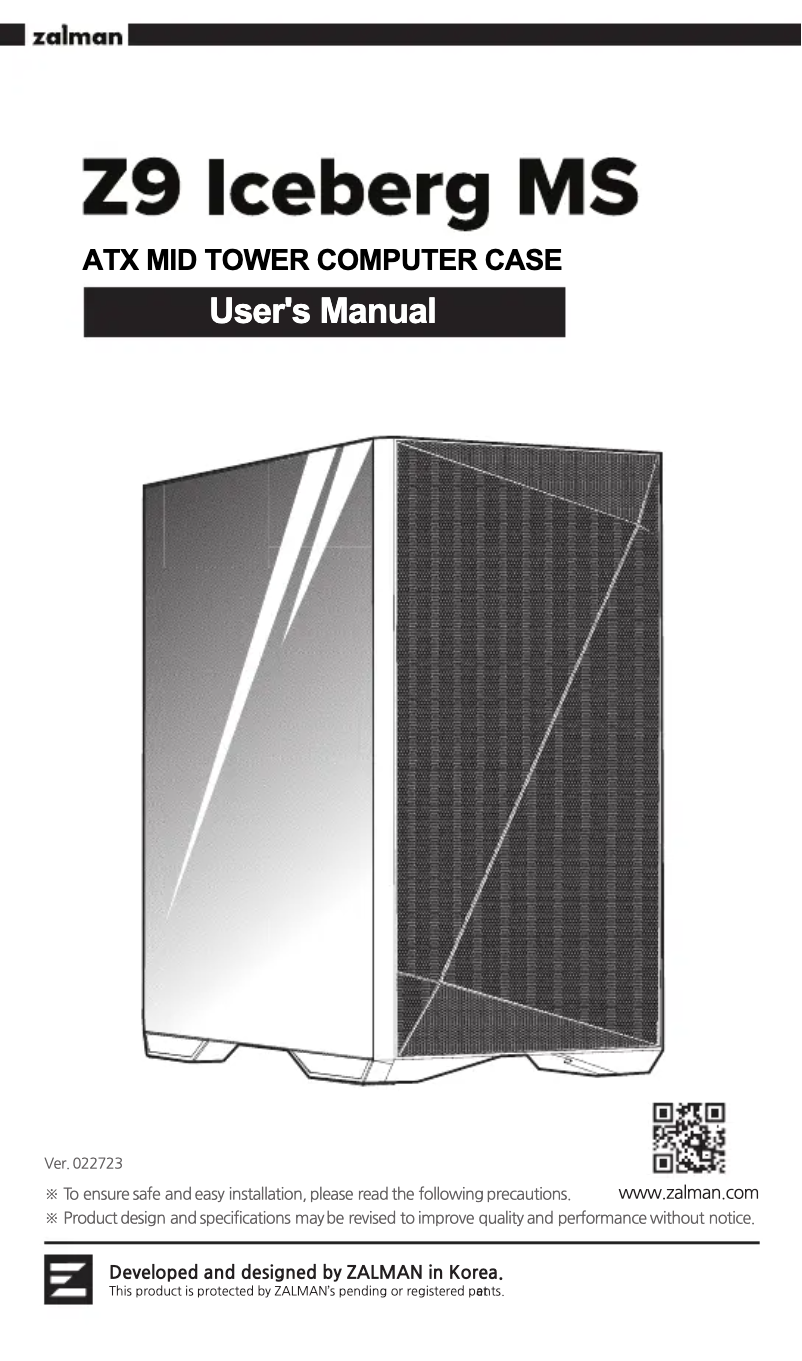 Imagen de la primera página del manual del dispositivo Z9 Iceberg MS
