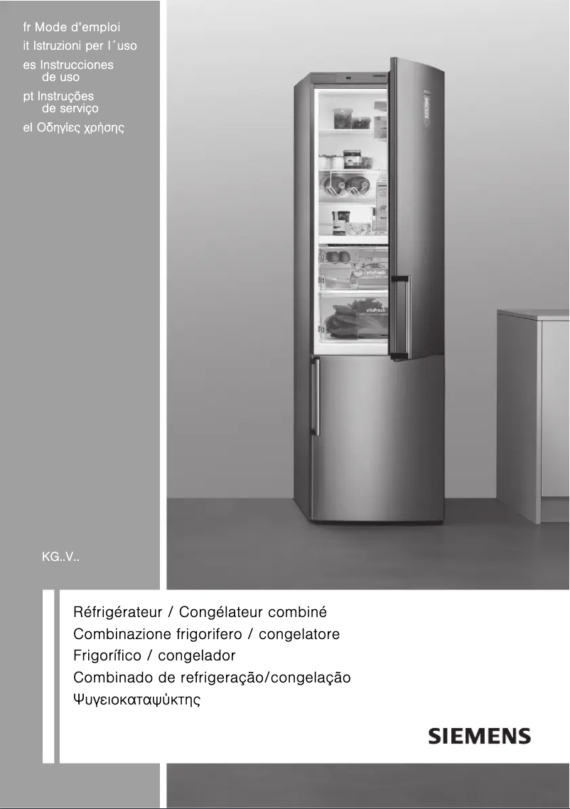 Page n°1 - Mode d'emploi Siemens KG36VVW30S