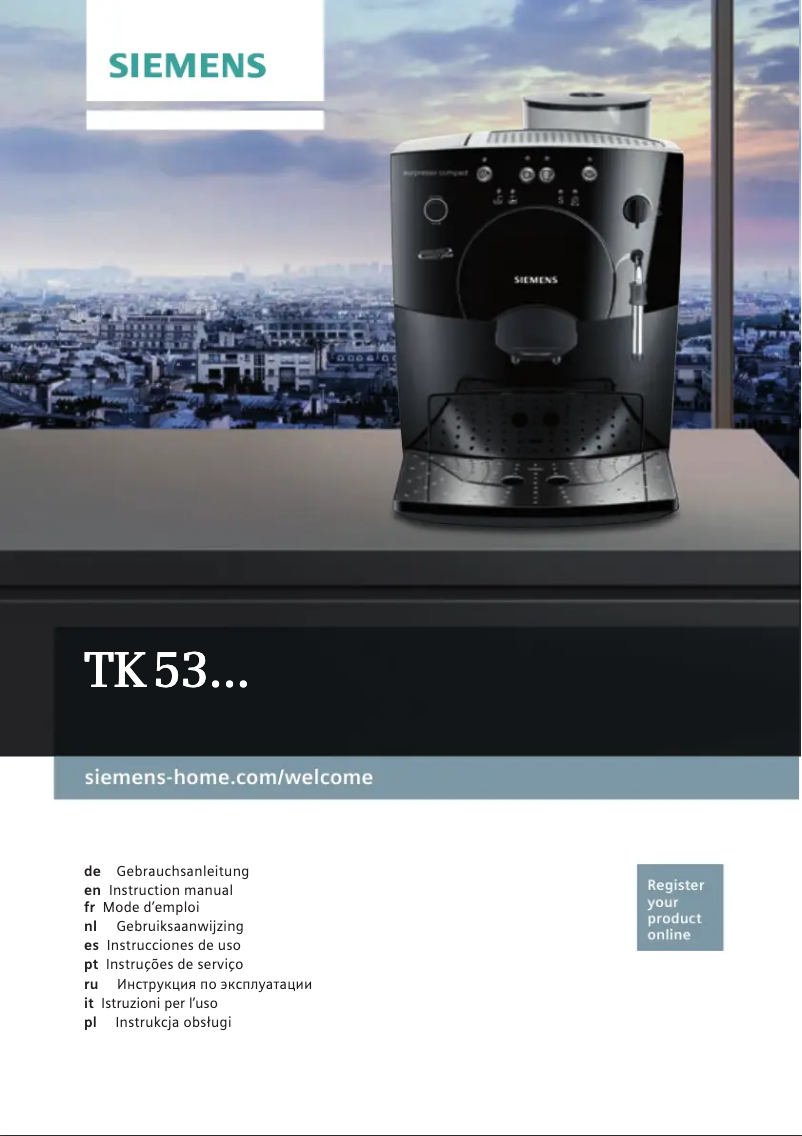 Image de la première page du manuel de l'appareil TK53009