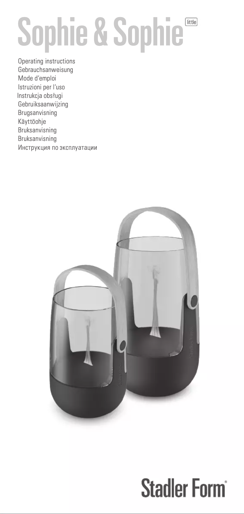 Page 1 de la notice Manuel utilisateur Stadler Form Sophie little