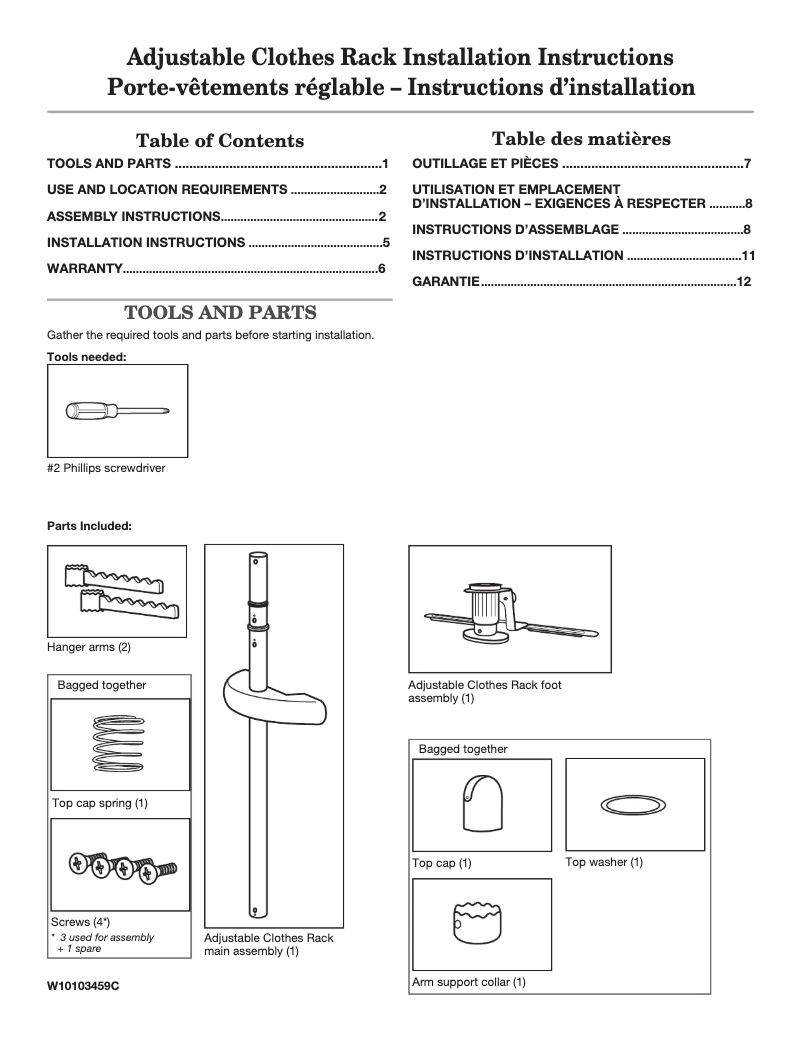 Page n°1 - Manuel utilisateur Maytag XHS1000XX