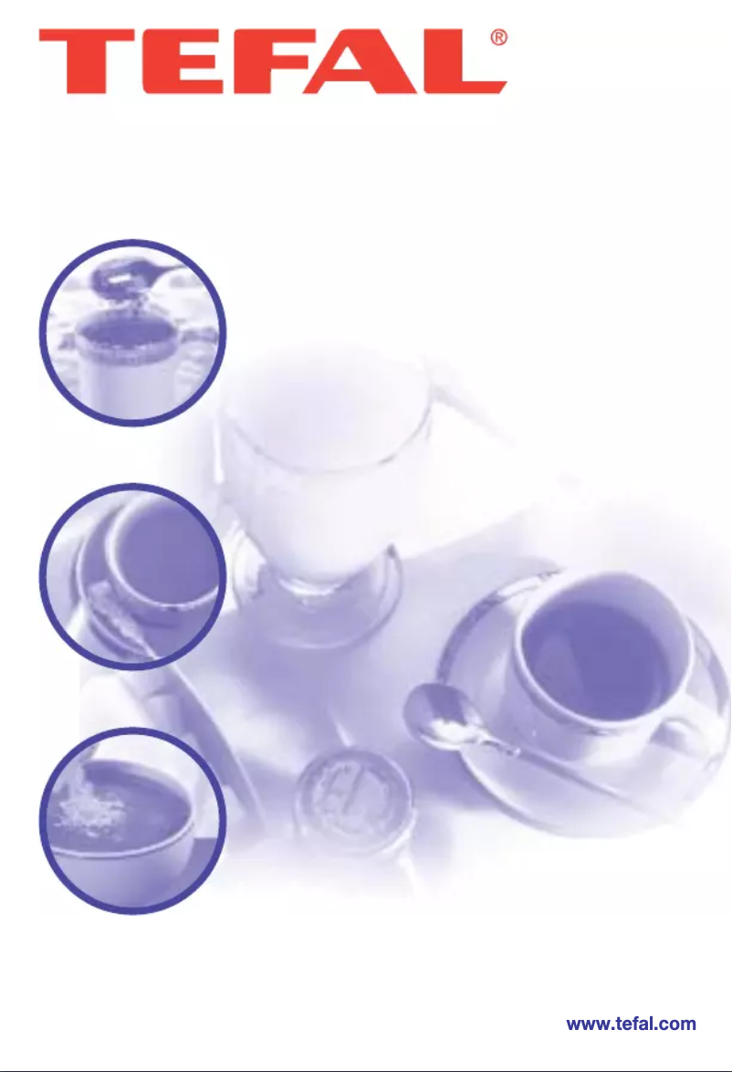 Page n°1 - Manuel utilisateur Tefal 3012