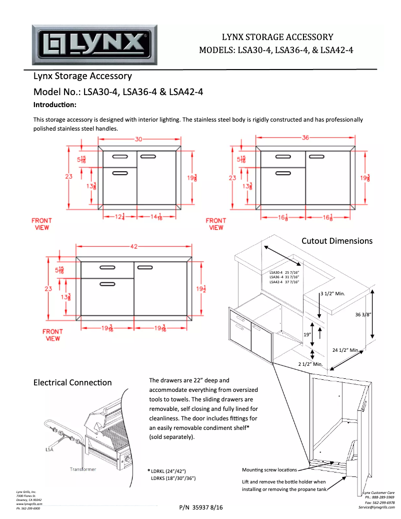 Image de la première page du manuel de l'appareil LSA36-4