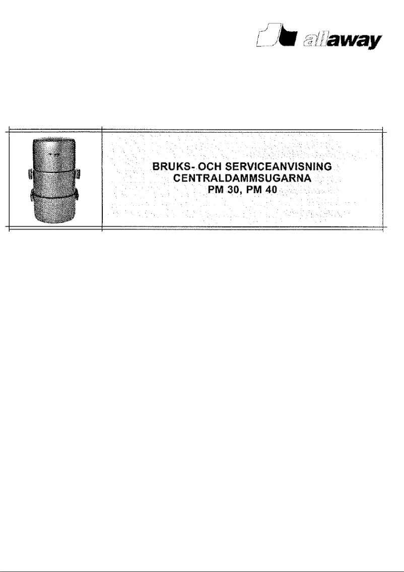 Page 1 de la notice Manuel utilisateur Allaway PM 40