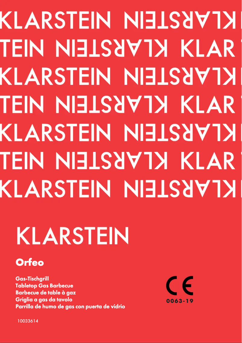 Image de la première page du manuel de l'appareil Orfeo 10033614