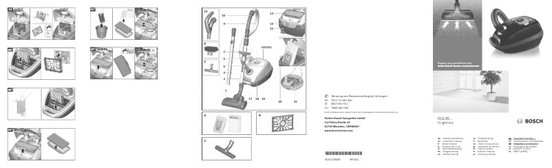 Page n°1 - Manuel utilisateur Bosch BGL85S330