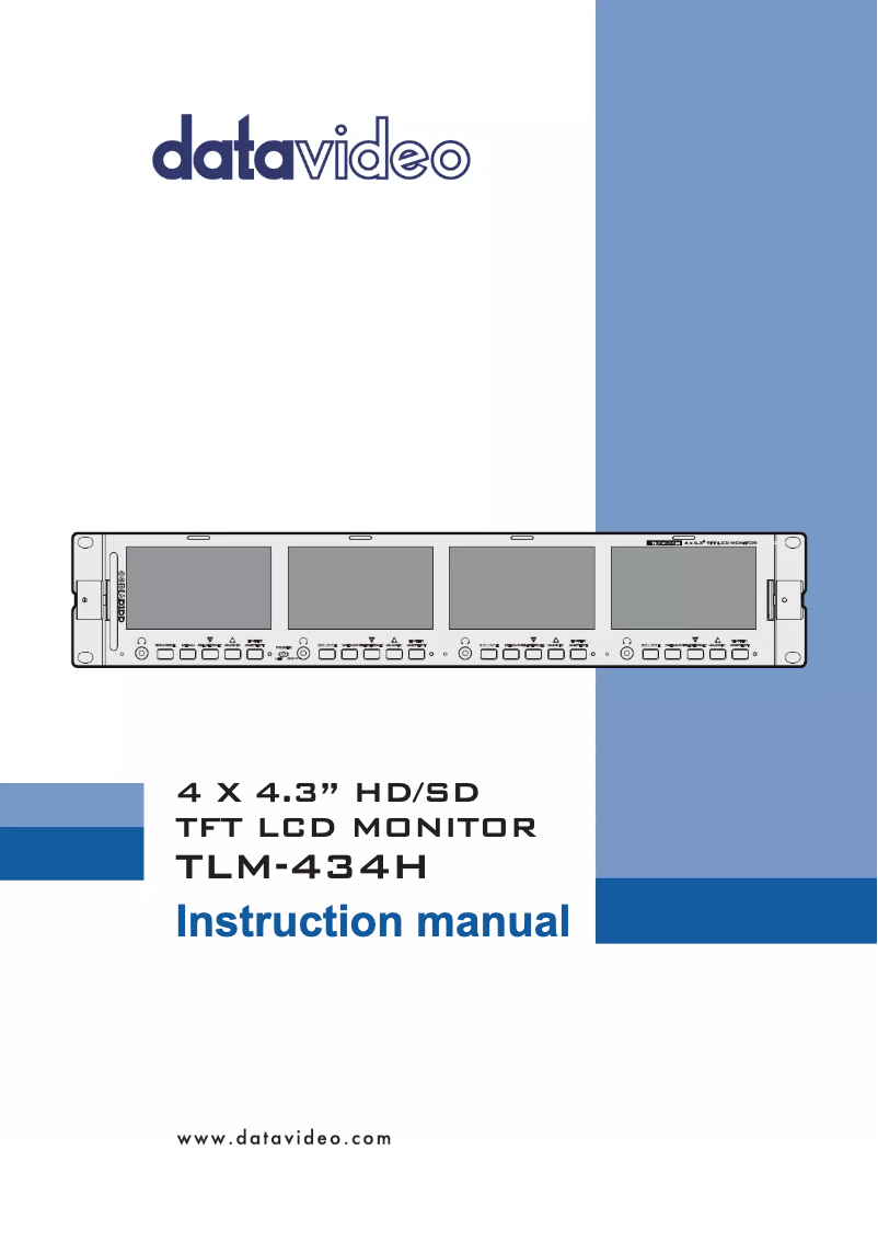 Image de la première page du manuel de l'appareil TLM-434H