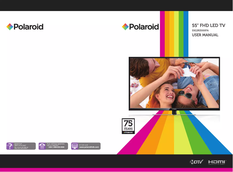 Image de la première page du manuel de l'appareil 55GTR3000