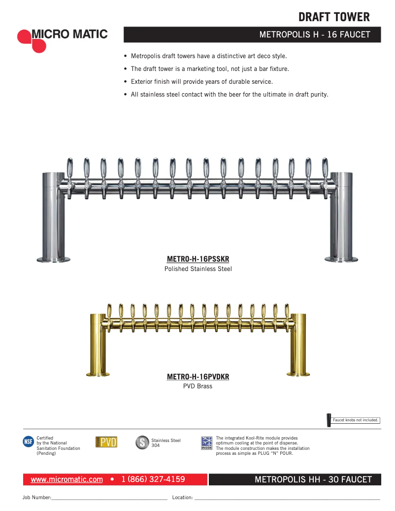 Image de la première page du manuel de l'appareil METRO-H-16PSSKR