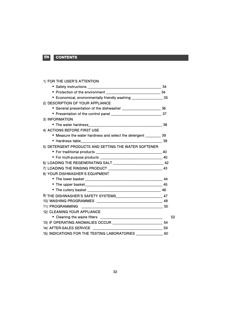 Page 1 de la notice Manuel utilisateur De Dietrich DVH620JE1