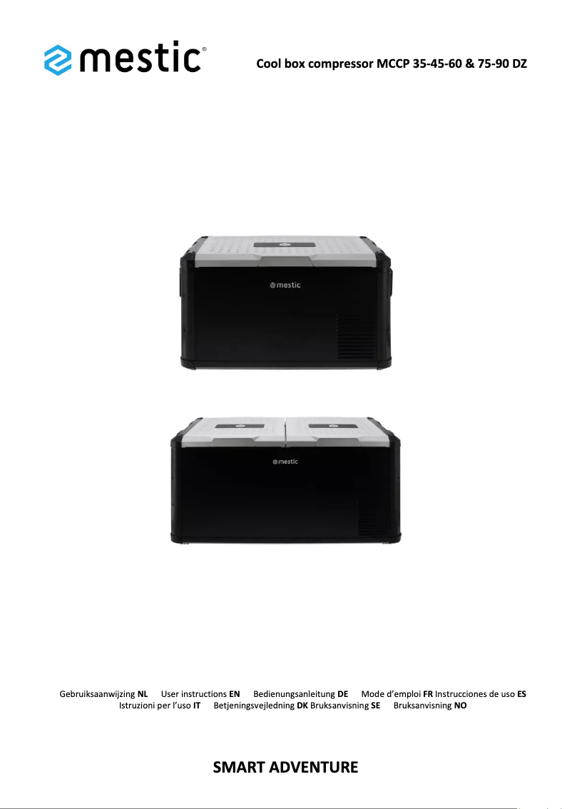 Page 1 de la notice Manuel utilisateur Mestic MCCP-90