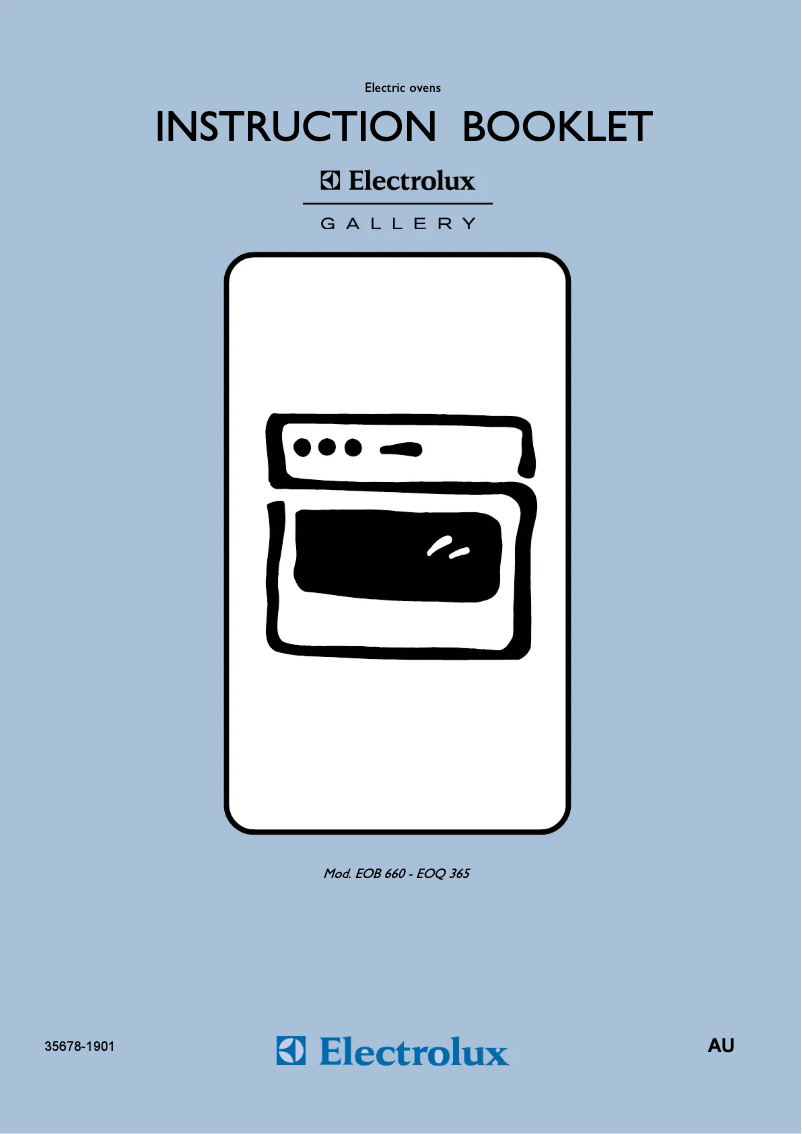 Page 1 de la notice Manuel utilisateur Electrolux EOQ 365