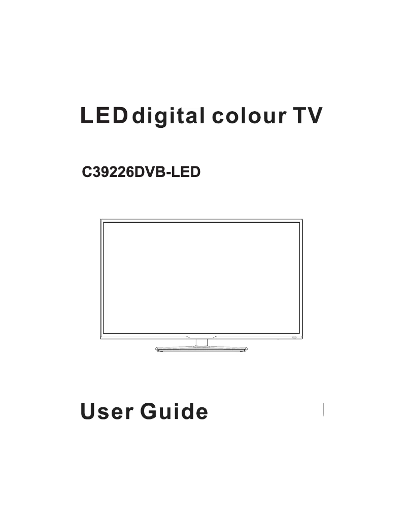 Page 1 de la notice Manuel utilisateur Cello C39226DVB