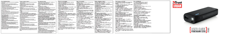 Page 1 de la notice Manuel utilisateur Trust Urban PRIMO 5200