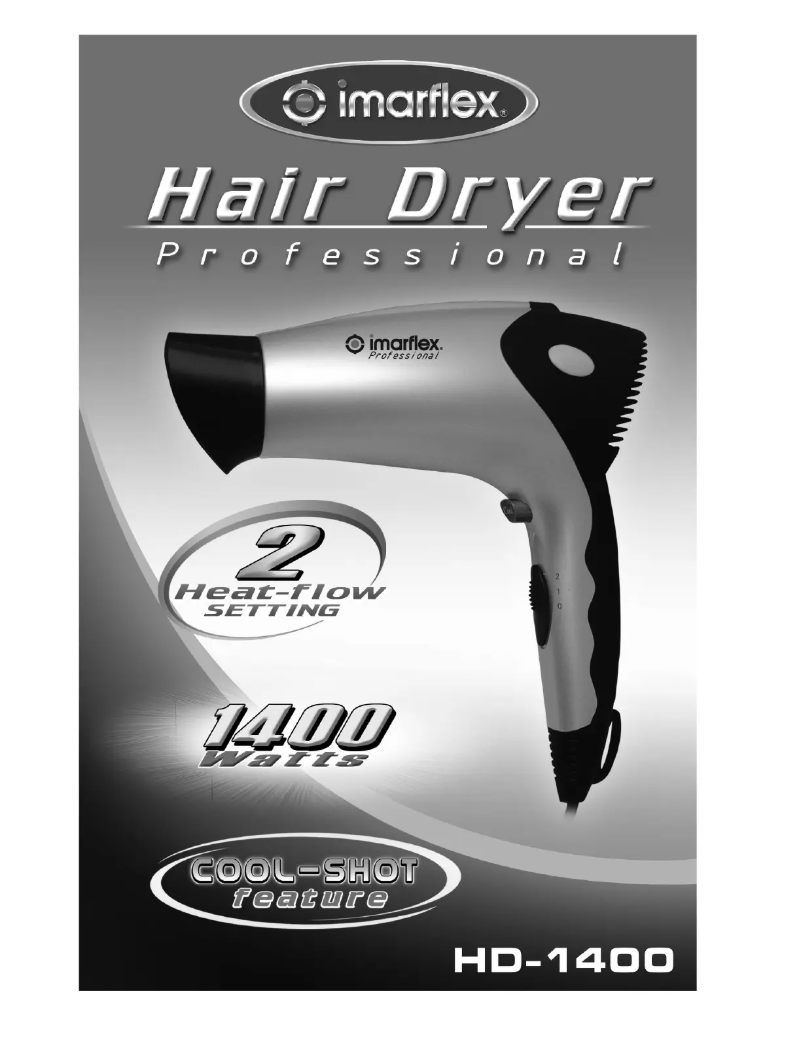 Page n°1 - Manuel utilisateur Imarflex HD-1400