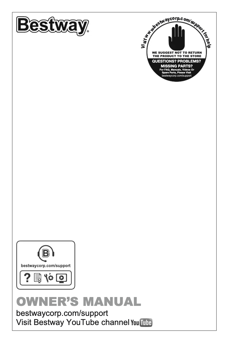 Page 1 de la notice Manuel utilisateur Bestway Power Steel 56881