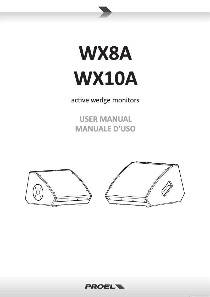 Page n°1 - Manuel utilisateur Proel WX8A
